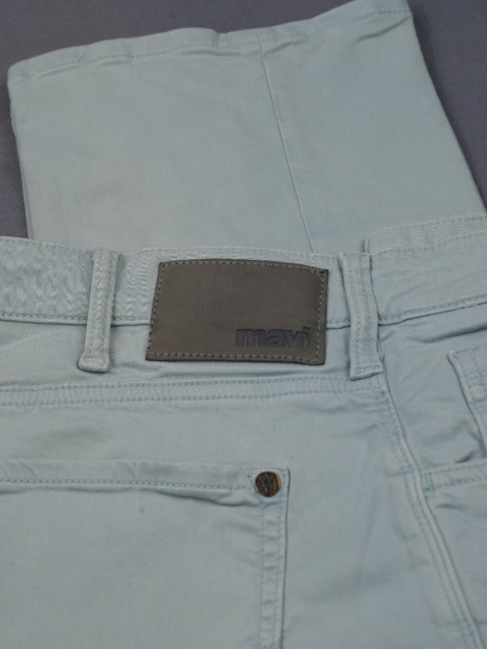 Mavi Zach Straight-Leg 5-Pocket Twill Pants Lt Blue 38x32